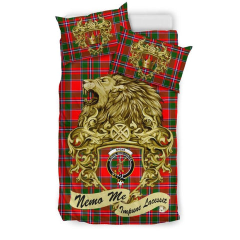 Scotland Lion Spens Modern Tartan Bedding Set K7