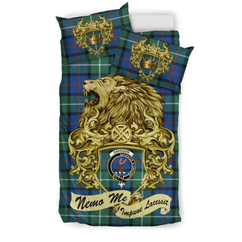 Scottish Lion Davidson Of Tulloch Tartan Bedding Set K7