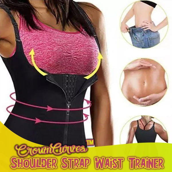 CROWNCURVES - SHOULDER STRAP WAIST TRAINER