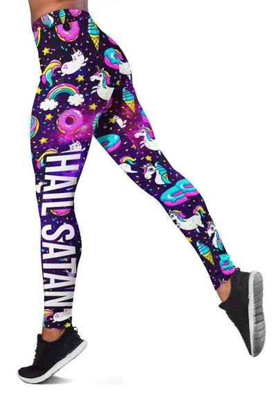 Hail Satan Full-print Leggings