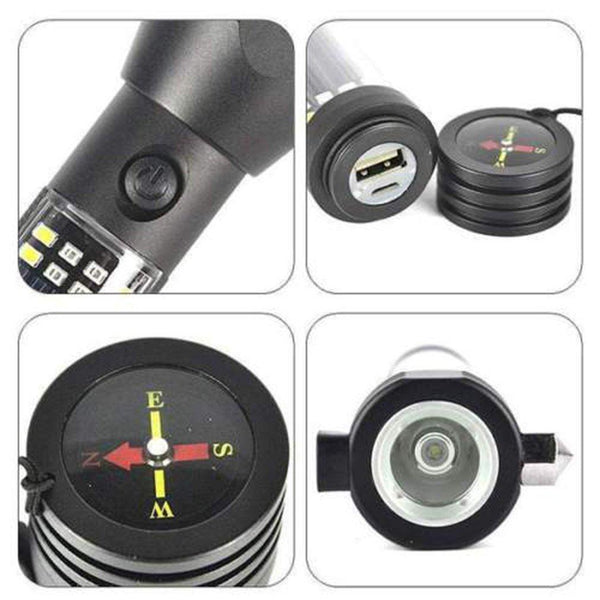 9 in 1 Multi Functional LED Flashlight