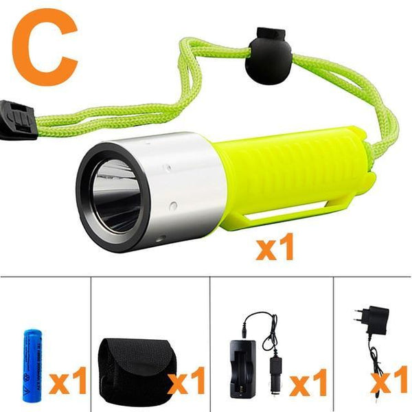 Professional Scuba 18650 Flashlight