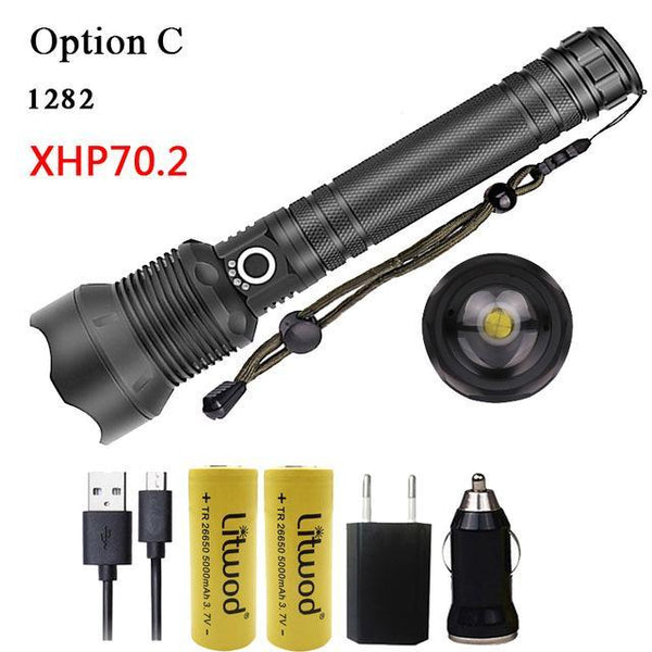 High Power 5000lm Tactical LED Flashlight