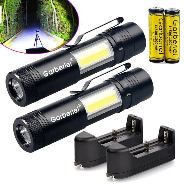 1500LM T6 LED 14500/AA Flashlight Waterproof Torch