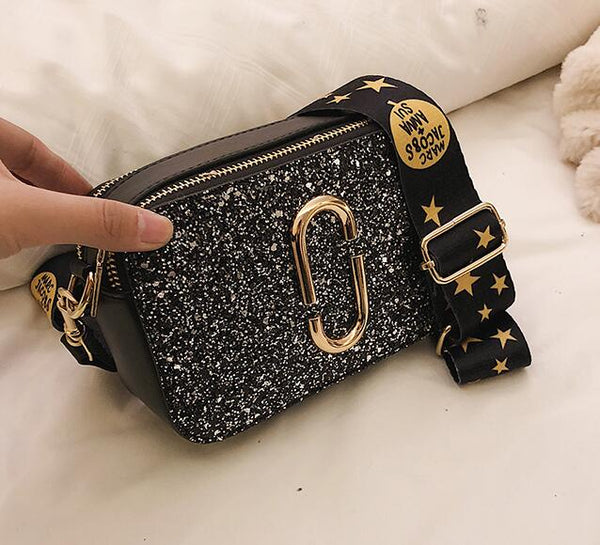Ladies Sequin Square Bag