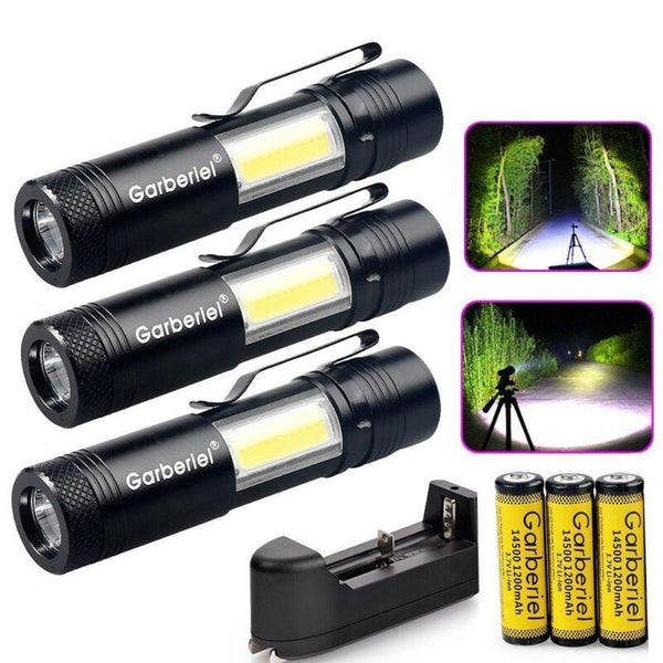 1500LM T6 LED 14500/AA Flashlight Waterproof Torch