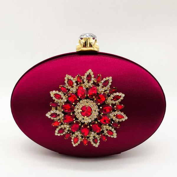 Flower Crystal Clutch