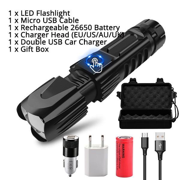 MINI Super Bright XHP90 Recharchable Flashlight