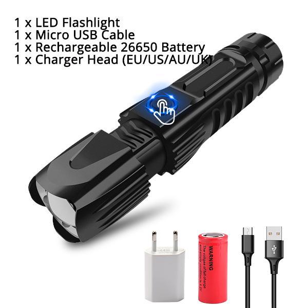 MINI Super Bright XHP90 Recharchable Flashlight