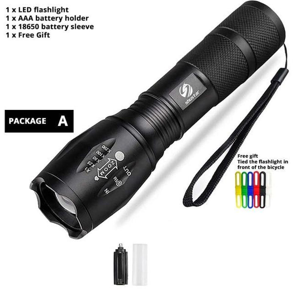 Led flashlight Ultra Bright torch T6/L2/V6