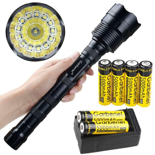 18000 Lumens Tactical 14x T6 5 Modes LED 18650 Flashlight