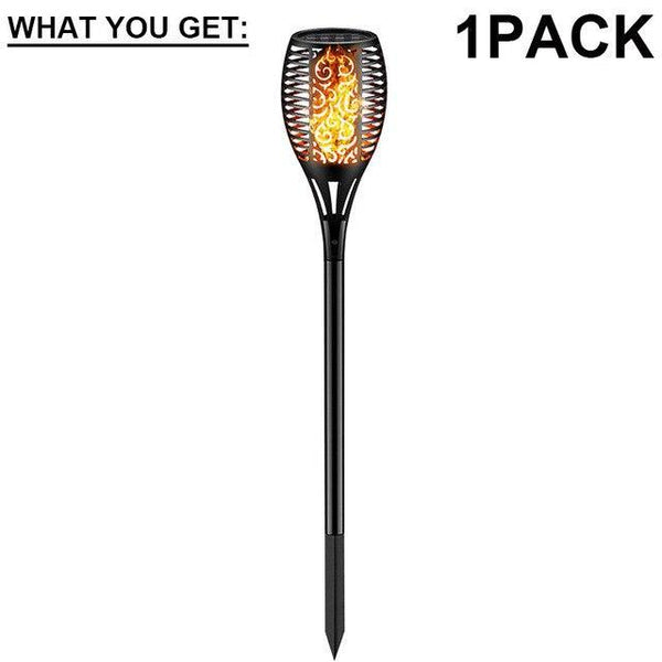 Solar Lights 96 LEDs Waterproof Flames Torch