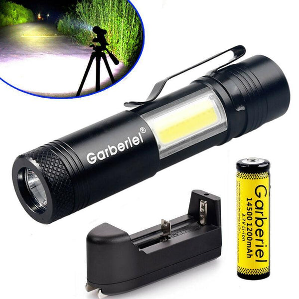 1500LM T6 LED 14500/AA Flashlight Waterproof Torch