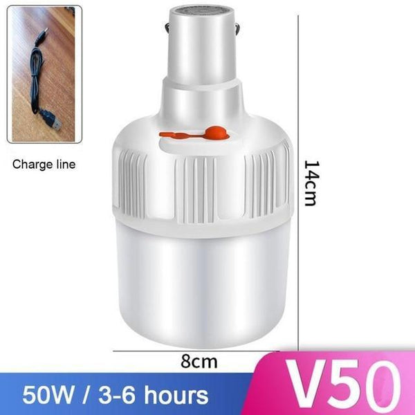 Solar Rechargeable LED Bulb Lamp
