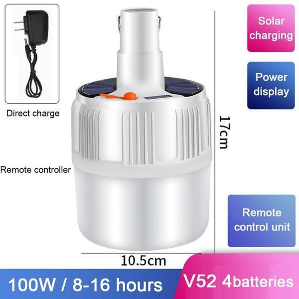 Solar Rechargeable LED Bulb Lamp