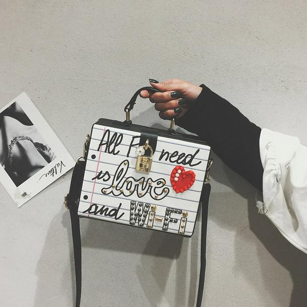 Ladies Diamond Pearl Crossbag