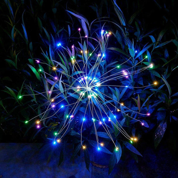 Waterproof Solar Fireworks Lamp