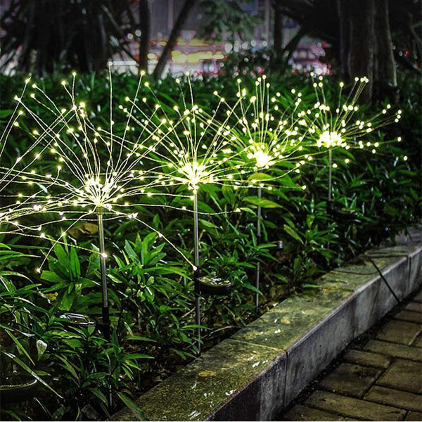 Waterproof Solar Fireworks Lamp