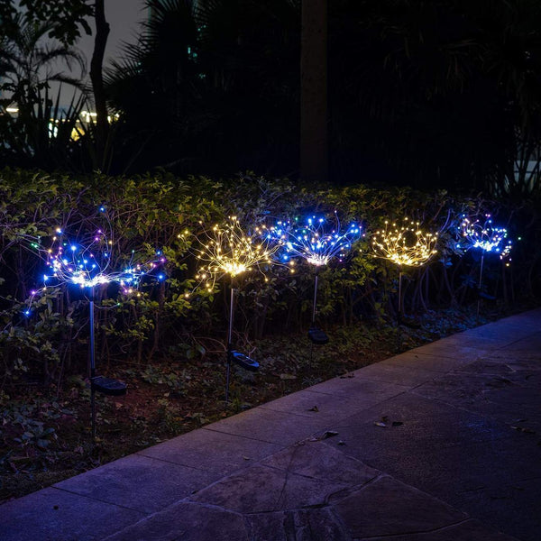 Waterproof Solar Fireworks Lamp