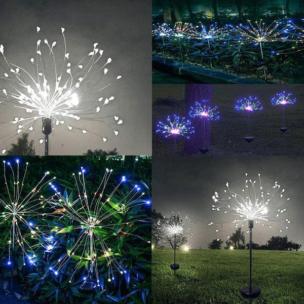 Waterproof Solar Fireworks Lamp