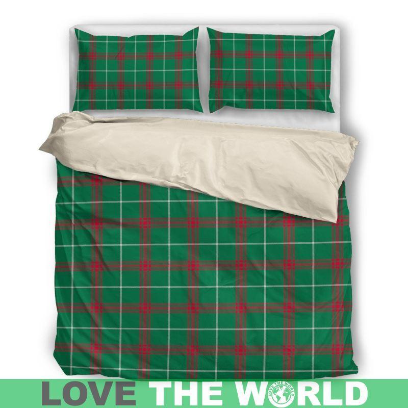 Welsh National Tartan Bedding Set- White N3