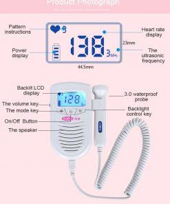 Baby Heartbeat Fetal Doppler - Hear Baby Heartbeat
